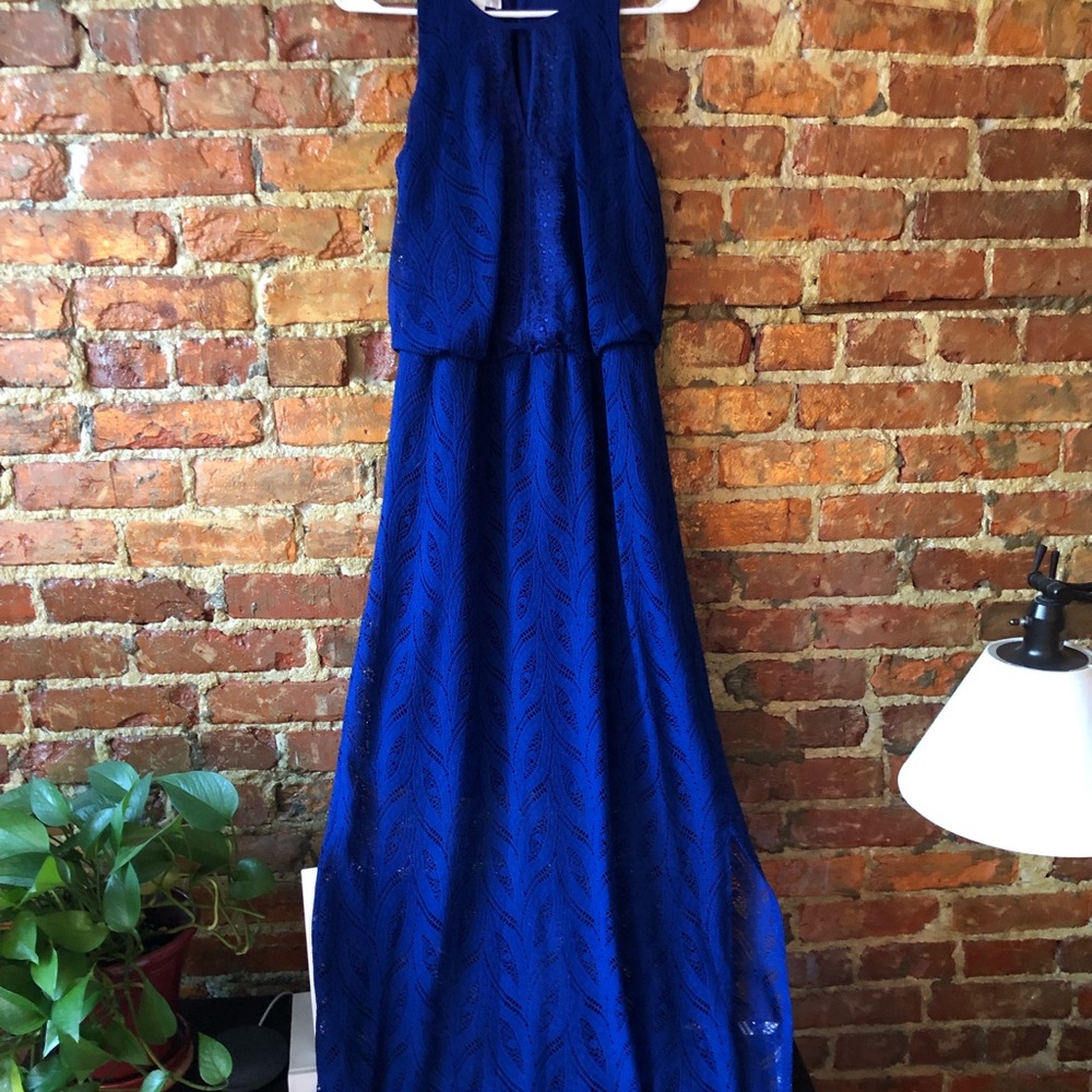 Blue maxi dress